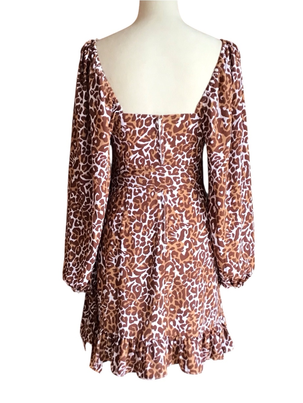 Lilly Pulitzer Lila Long Sleeve Chocolate My Favorite Spot Leopard Dress - Picture 5 of 8